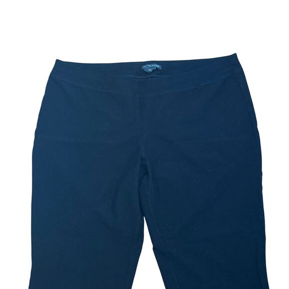 EILEEN FISHER Black Elastic Waist Pull-On Stretch Comfort Pants Women's Sz L - Picture 3 of 10